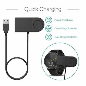 USB Charging Cable Clip Charger Dock For Garmin Forerunner 735XT 235 230 Watch - Afbeelding 1 van 10