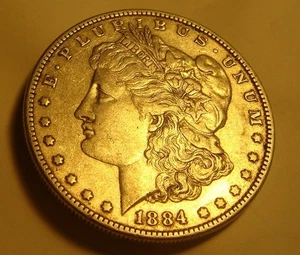 1884 Morgan Dollar vz - Bild 1 von 2