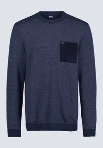 Buffalo David Men's William Knit Pullover Crewneck Sweater - Midnight Blue-2XL - Picture 1 of 6