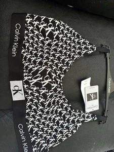 Calvin Klein Bralette Damen 1996 Baumwolle ungefüttert Small Neu - Bild 1 von 2