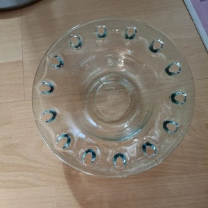 Glasteller / Obstschale Mit Dekosteinchen - Bild 1 von 6