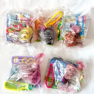 5 Winnie the Pooh Plush Head Keychains New In Package McDonald’s 1999 Disney - Picture 1 of 2