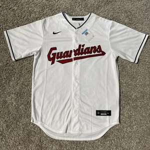 Cleveland Guardians Nike MLB Authentic Stitched Jersey White Mens Size Medium M - Picture 1 of 9
