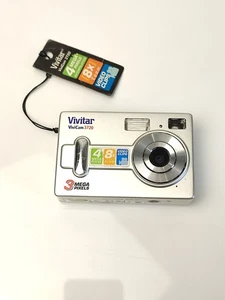 Vivitar ViviCam 3720 3MP Digital Camera - Silver y2k camera pocket 3 megapixels  - Picture 1 of 12