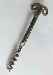 Artisan Blacksmith Made Wrought Iron Rams Head Corkscrew - Picture 1 of 10
