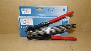 Hog Ringzange Schwerlast automatische manuelle Zuführung für C-Ring Klammern Polsterung - Bild 1 von 6