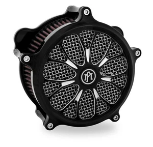 Performance Machine Heathen Universal Super Gas Air Cleaner Faceplate - Platinum - Picture 1 of 3