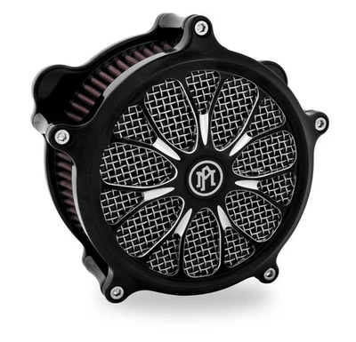 Performance Machine Heathen Universal Super Gas Air Cleaner Faceplate - Platinum - Image 1 of 3