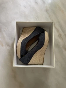 Coach Espadrille Wedges Size 7.5 - Picture 1 of 8