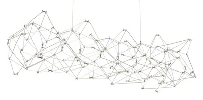 Eurofase Lighting 38036 Leonardelli 65"W LED Lámpara Abstracta - Cromo Foto 1 de 4