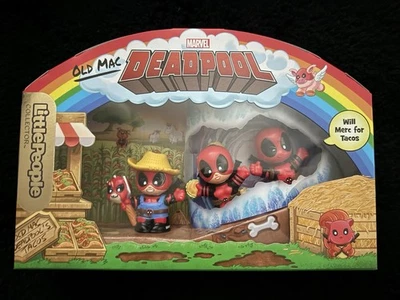 SDCC 2025 Exclusive Deadpool Mattel Little People Collector Old Mac Deadpool NIB - Image 1 of 3