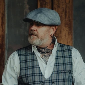 PEAKY Zeitungsjungenmütze | Sommer Leinen Wollmischung Vintage Paperboy leicht für Ihn - Bild 1 von 15