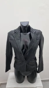 Eysjo Giacca In Pelle Donna Woman Tg42 Nero AN26 - Picture 1 of 12