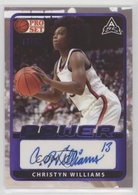 2021-22 Leaf Pro Set Power Base Purple Spectrum Foil /20 Christyn Williams Auto - Image 1 of 2