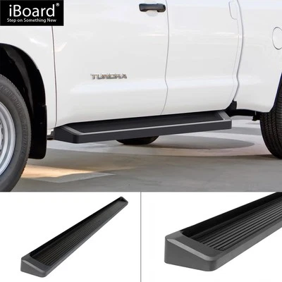 Escalones laterales iBoard negros premium de 6" aptos para Toyota Tundra 07-21 doble cabina Foto 1 de 4