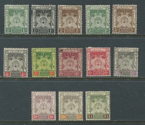 Malaya Kelantan 1921-28 set mint o.g. hinged - Picture 1 of 1