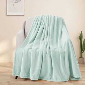 Fleece Throw Blanket for Couch Sofa or Bed Throw Size, Soft Fuzzy Plush Blank... - Picture 1 of 6