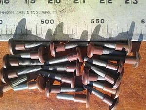 100 pcs DIY furniture screw with plastic cover. M6 x 1.0 OL: 37mm, FL: 23mm - Imagen 1 de 1