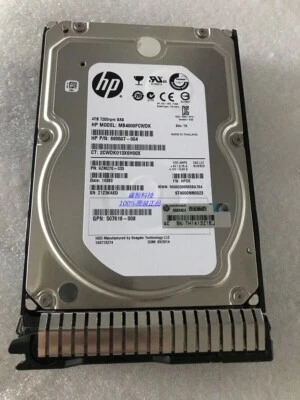 HP 4TB SAS SC HDD 7.2K 6GB 3.5" 695842-001 695510-B21 695507-008 W/ Caddy tray - Image 1 of 3