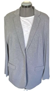 Philosophy Republic Blazer Jersey Knit Stretch Gray Heather Women’s XXL NWT $88 - Picture 1 of 10