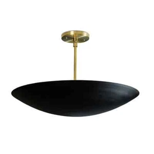 Six Light Brass Ceiling light Pendant Mid Century Modern Brass Sputnik Flush Mou - Picture 1 of 6