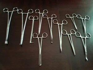 Lote de 11 empuñaduras, tijeras, pinzas para instrumentos quirúrgicos JARIT - Imagen 1 de 8