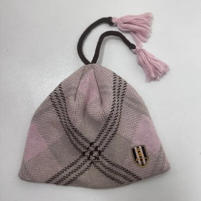 Gorro BURTON para mujer talla única polvo rubor a cuadros sombrero borlas esquí snowboard Foto 1 de 4