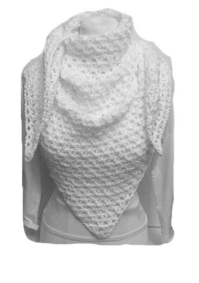 Snowflake Crochet Shawl Wrap Gypsy Easy Printed Pattern    - Image 1 of 4