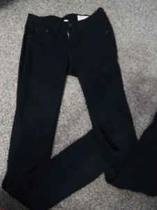 Rag & Bone Jean Stretch Leggings Black Plush size 24 w1503o163 - Picture 1 of 4