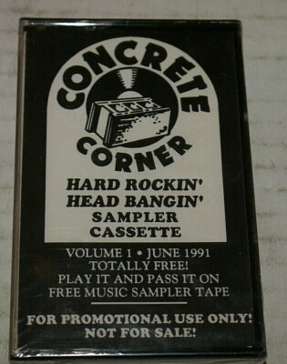 Concrete Corner Volume 1 June 1991 CRN0691 Promo Cassette Tape Motorhead New Oop - Image 1 of 3