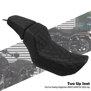 Driver Passenger Seat Black Stitching For Harley 22-2025 Nightster RH975 RH975S - Picture 1 of 17