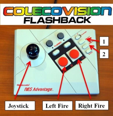 Nintendo NES Advantage Modded Controller Joystick for Colecovision Flashback Mod - Image 1 of 3