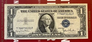 Rare Serial Number One Dollar Note 1935D Blue D Series - Picture 1 of 6