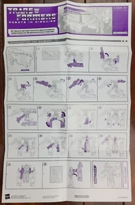 Transformers Classics Megatron Instruction Sheet Hasbro 2006 - Picture 1 of 1