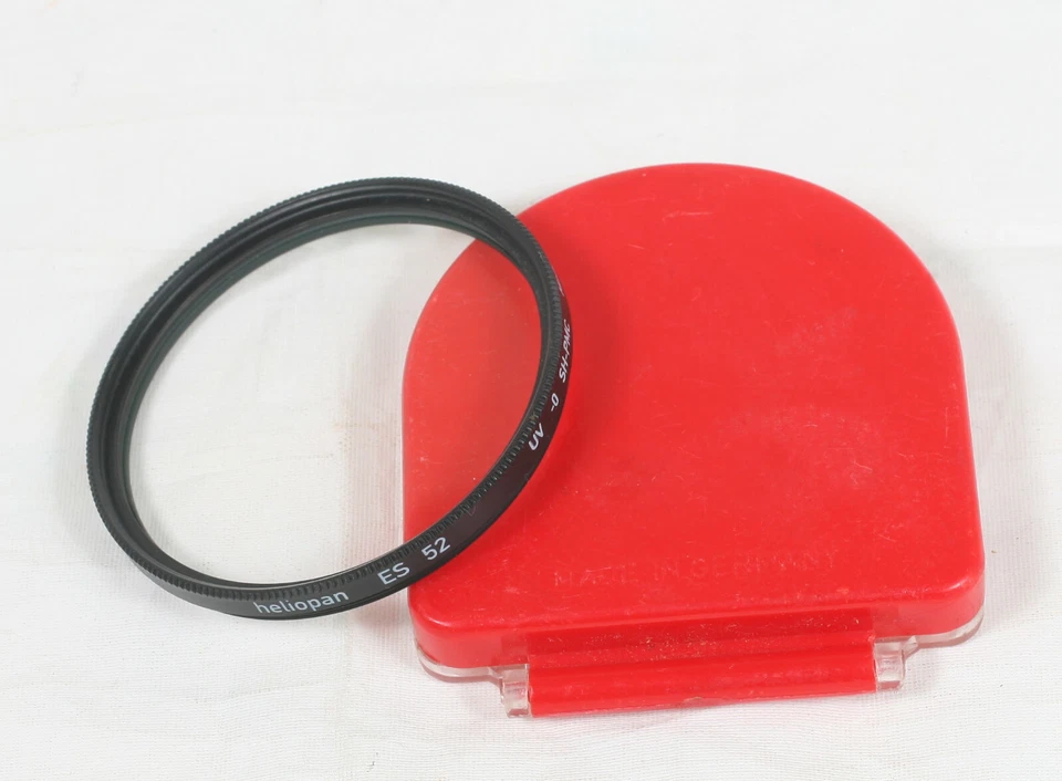 Heliopan UV filter SH-PMC Slim ES52 52mm High Quality Made in Germany - Image 1 of 4