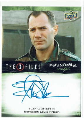 X-Files UFOs and Aliens 2019 Paranormal Script Auto A-TO Tom O'Brien as Louis - Image 1 of 2