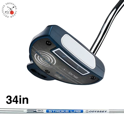 Odyssey Ai-ONE 2-BALL DB Mallet Putter 34" STROKE LAB 90 Steel Shaft Double Bend - Image 1 of 4