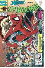 X-FORCE JOINS SPIDER-MAN #16 MARVEL COMICS 1991 BAGGED AND BOARDED