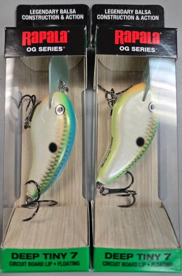 2-Rapala Tiny 7 OG Series, Citrus Shad Crankbait   2-1/4"  5/16 oz (CTSD) BR34 - Image 1 of 1