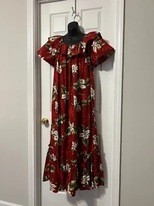 Maxi Vestido Largo KY'S Made in Hawaii Talla Grande Estampado Floral Multicolor Talla 3XL - Imagen 1 de 10