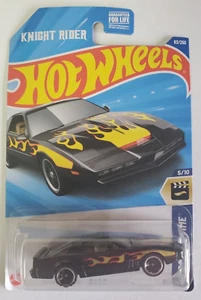 Hot Wheels K.I.T.T. HW Screen Time. Knight Rider. Black with Flames. 2024 - Picture 1 of 4
