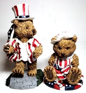 Vintage Windsor Bears of Cranberry Commons Sam & Betsy 4th of July Collectibles - Picture 1 of 7