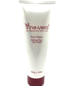 Vine Vera Resveratrol Skin Care Foot Cream with Shea Butter 120g/4 oz New Sealed - Picture 1 of 3