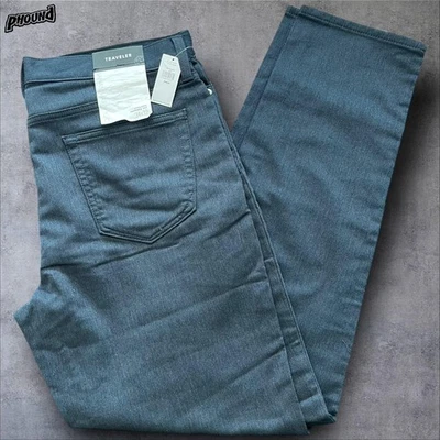 Pantalones de mezclilla Banana Republic Traveler para hombre 34x32 gris atléticos calce cónico elásticos Foto 1 de 4