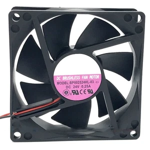 For Bi-Sonic SP802524HL-03 BP802524HL-03 DC24V 0.25A 80*25mm Cooling fan 2Pin - Afbeelding 1 van 2