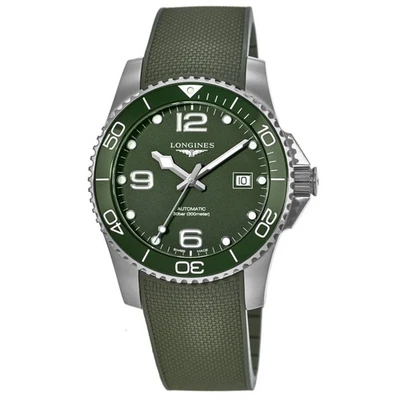 Nuevo reloj Longines HydroConquest automático 41 mm esfera verde para hombre L3.781.4.06.9 Foto 1 de 3