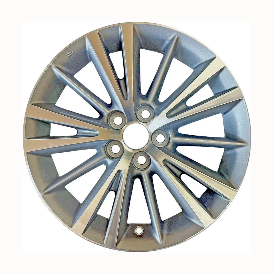 16x6.5 Machined Charcoal Silver Wheel fits 2014-2019 Toyota Corolla Sedan - Изображение 1 из 1