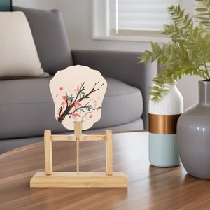 Japanischer Stil Ventilator Halter Hand Display Halterung Rack Ständer Bambus - Bild 1 von 12
