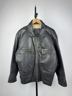 Chaqueta de Cuero Real Gitana Loca Años 90 Rara De Colección Avant Garde Para Hombre’s Talla M Foto 1 de 4