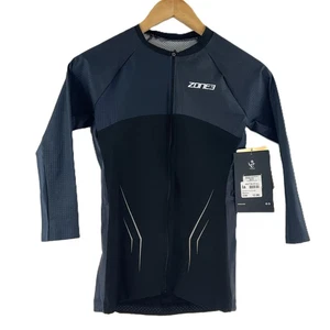 Zone 3 Aeroforce-X Black 3/4 Sleeve Zip Up Triathalon Top UK 12 (M) NWT - Picture 1 of 8